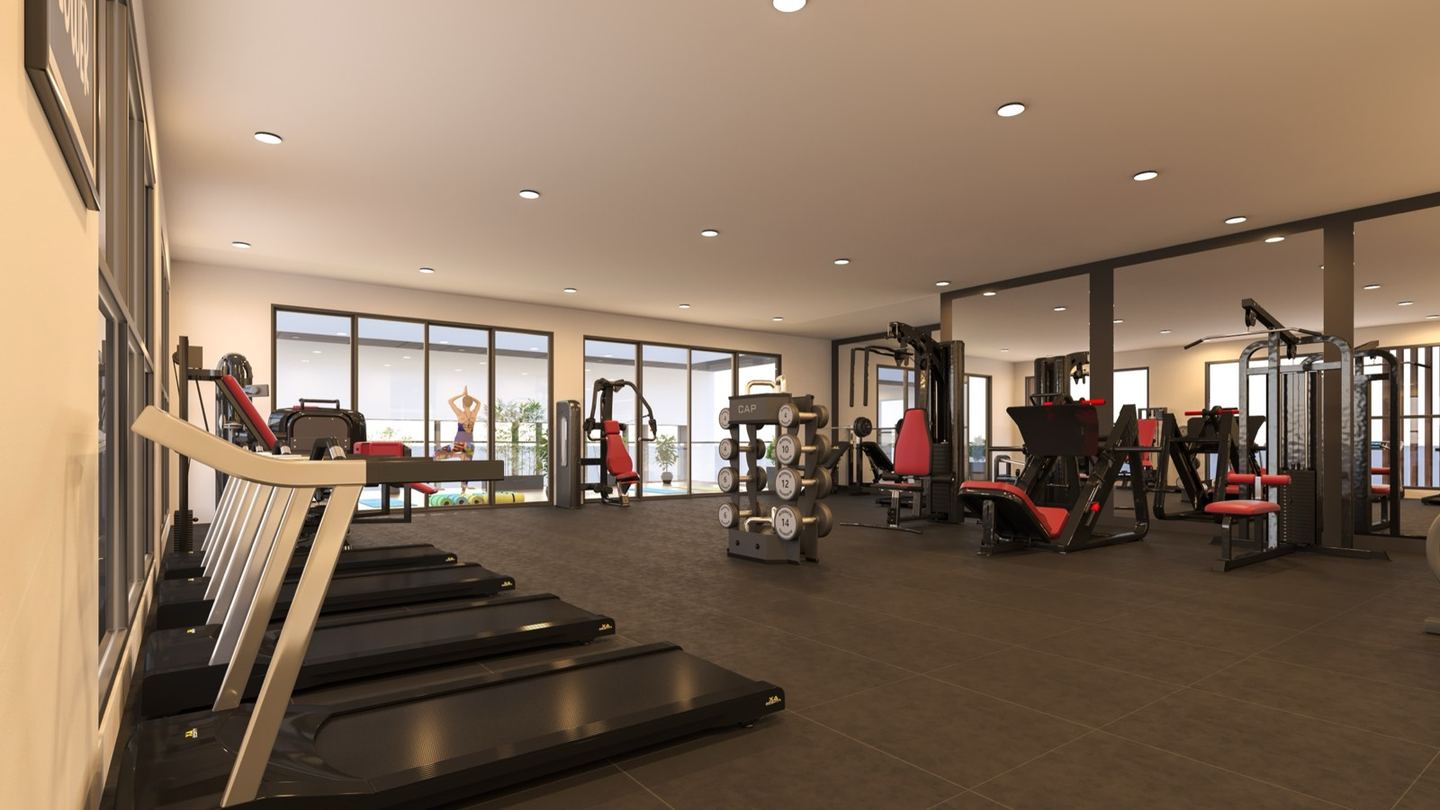 The fitness centre at Magnolia Delight
