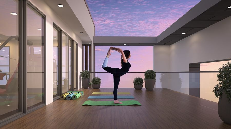 Horizon yoga deck at Magnolia Delight